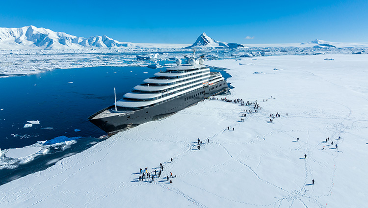 Scenic Eclipse in Hanusse Bay, Antarctica