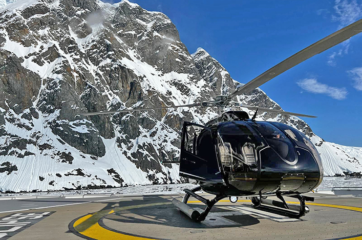 Scenic Eclipse helicopter, Antarctica