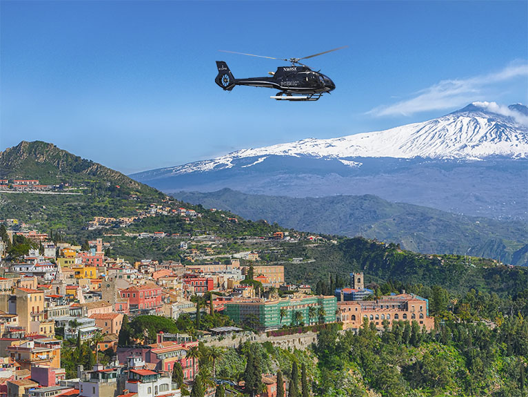 Experience flightseeing in a Helicopter, Italy