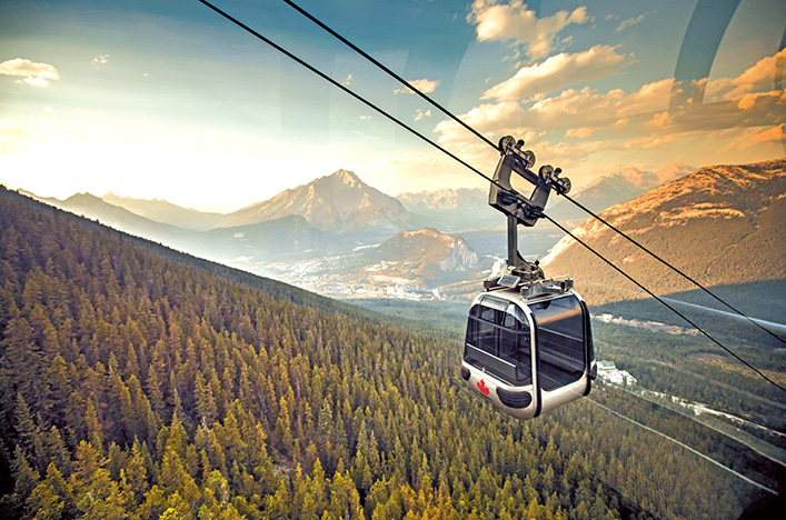Gondola in Banff, Alberta, Canada