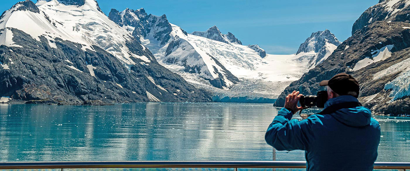 Photographer in Antarctica 