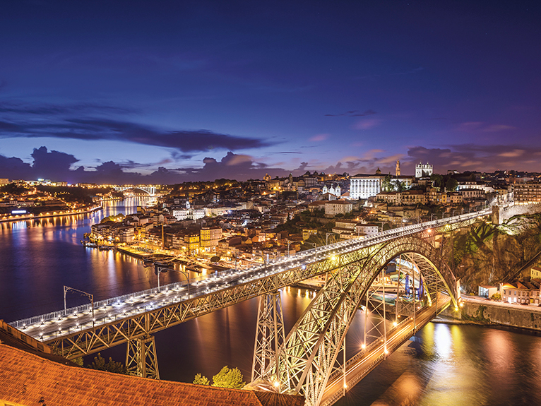 Porto River by night