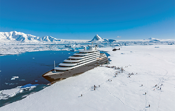 Scenic Eclipse in Hanusse Bay Antarctica