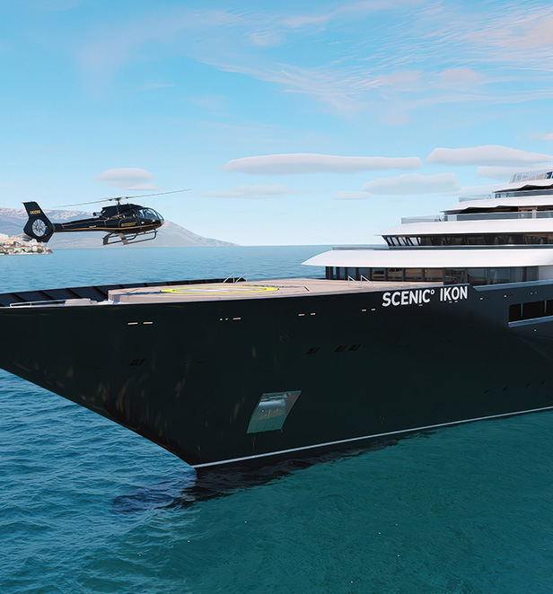 Scenic Ikon, Helicopter Landing