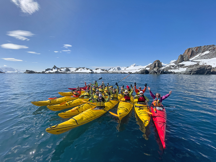 Scenic Club Members on Kayaks