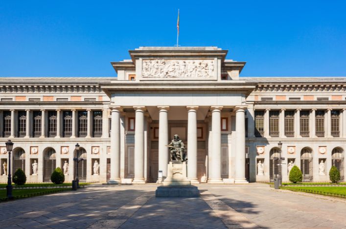 Prado Museum exterior, Madrid, Spain