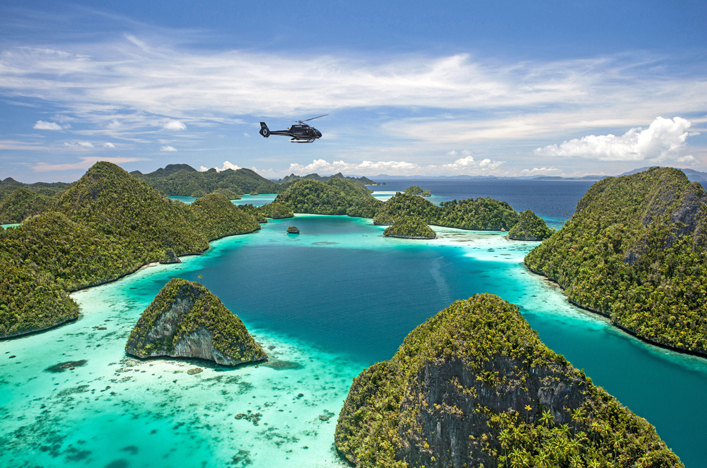 Helicopter in Indonesia