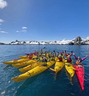 Kayaking in Antarctica