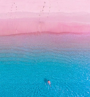 Pink Beach, Komodo Island, Indonesia