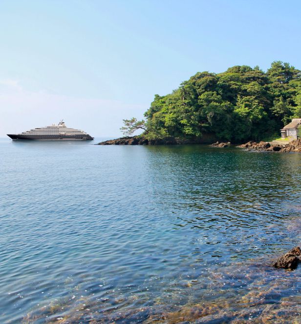 Scenic Eclipse in Sado Island, Japan