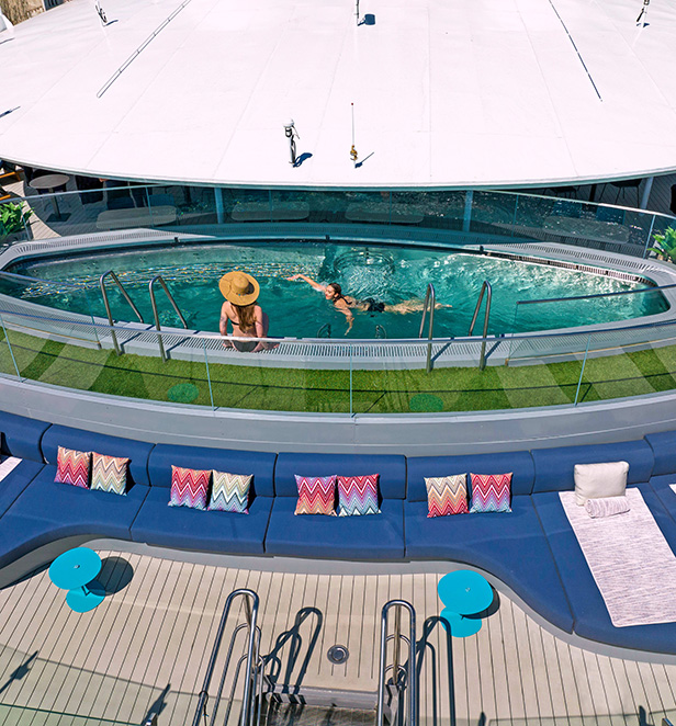 Vitality Pool on Scenic Eclipse II Sky Deck