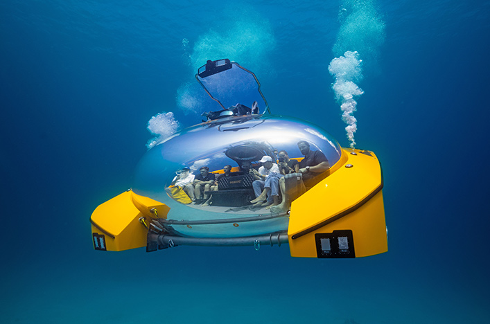 Scenic Neptune submersible under water