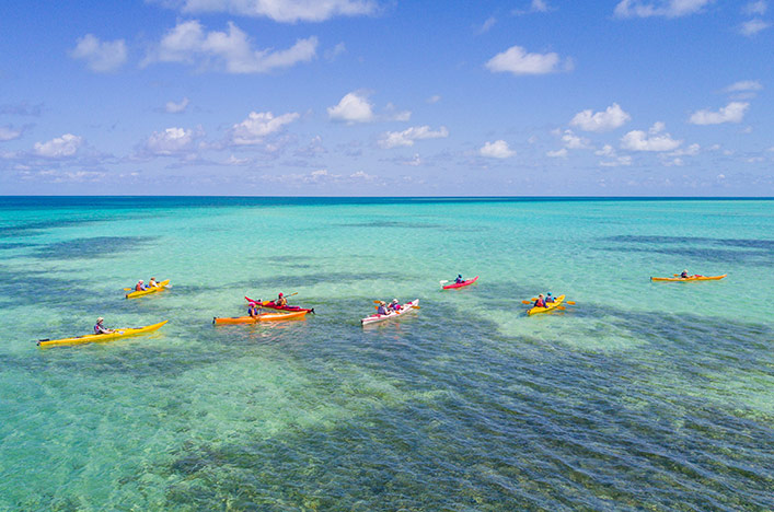 Kayak tour of the Great Barrier Reef