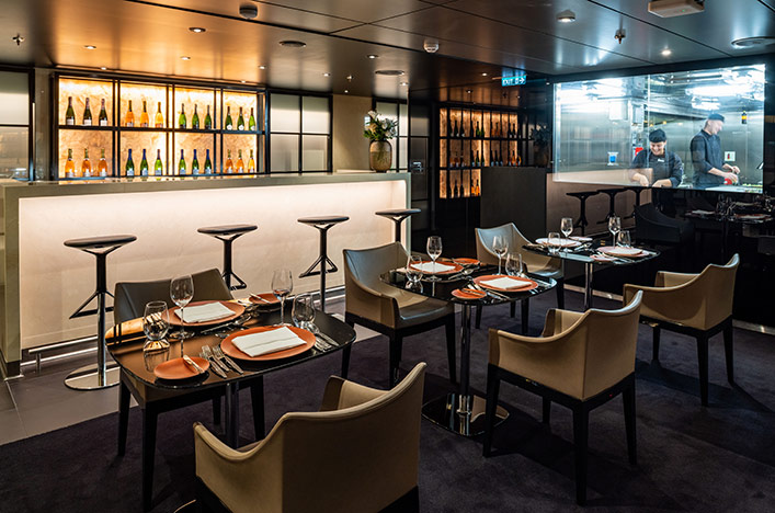 Lumiere restaurant on board the Scenic Eclipse