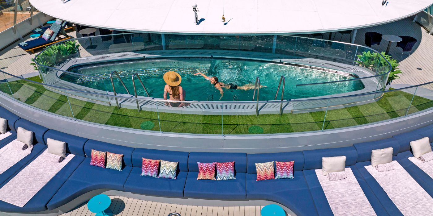 Vitality pool on board the Scenic Eclipse II